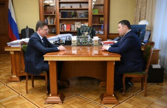 Зампред правительства и губернатор Тверской области обсудили модернизацию теплосетей Зампред правительства и губернатор Тверской области обсудили модернизацию теплосетей