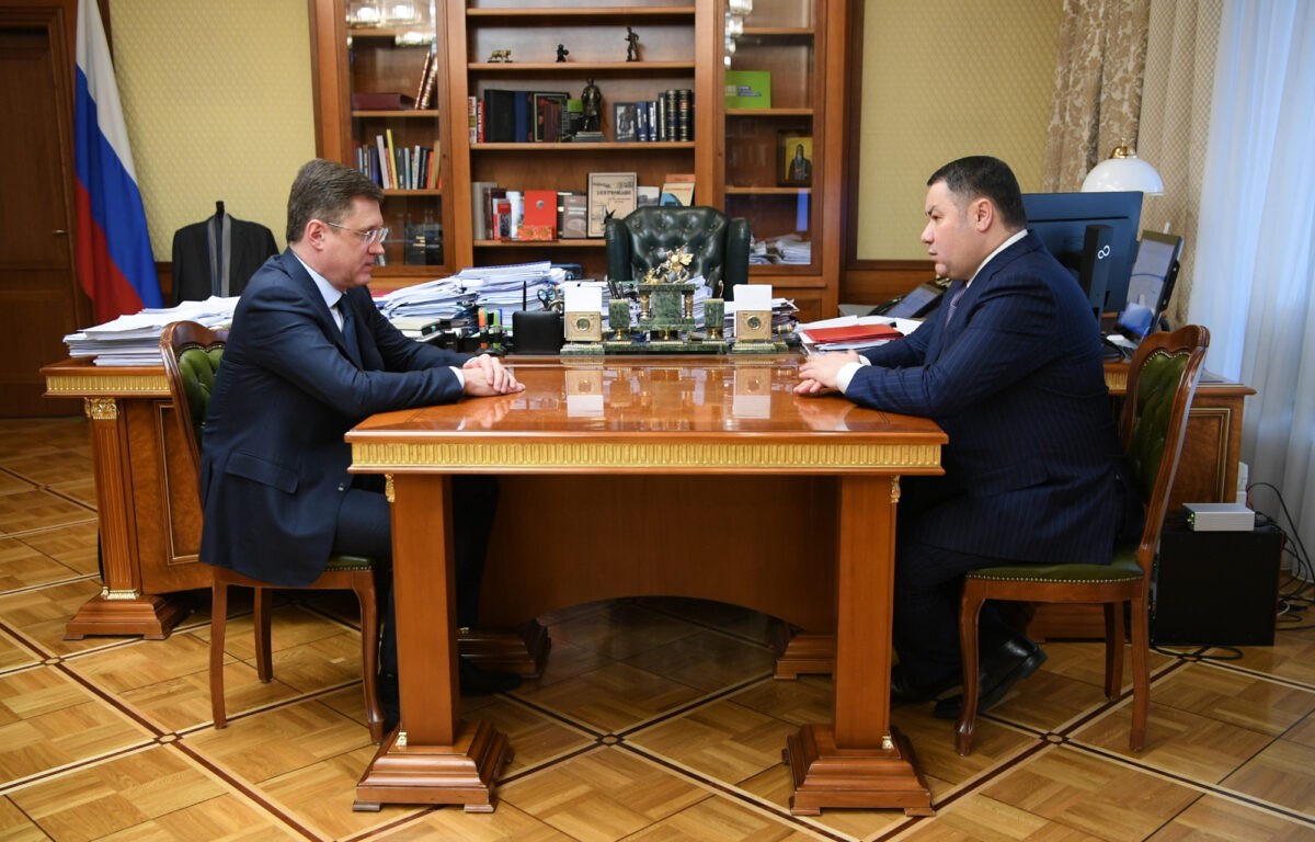 Зампред правительства и губернатор Тверской области обсудили модернизацию теплосетей