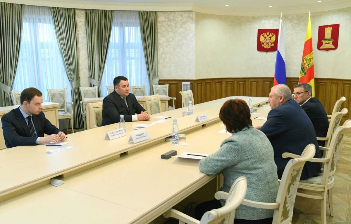 Игорь Руденя и руководители ассоциации «Совет муниципальных образований Тверской области» обсудили вопросы развития территорий