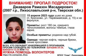 В посёлке в Тверской области пропал 15-летний подросток