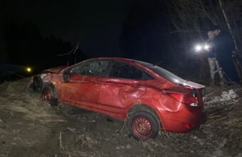 Hyundai вылетел в кювет и опрокинулся на «Золотом кольце» в Тверской области