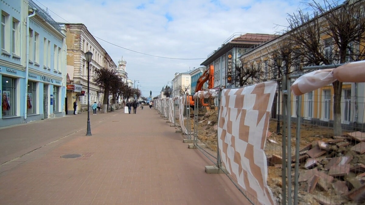 В Твери стартовали работы по благоустройству главной пешеходной улицы города