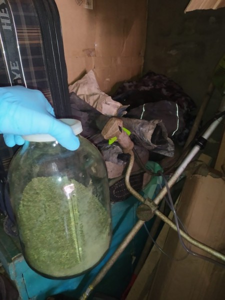 Житель Тверской области прятал в своём гараже марихуану и коноплю