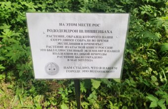 В ботаническом саду Твери украли уникальное растение