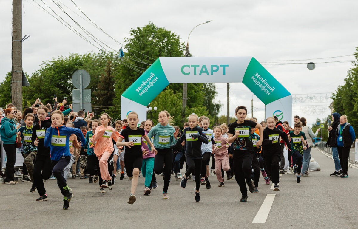Жители Твери приняли участие в спортивном благотворительном празднике «Зеленый Марафон»