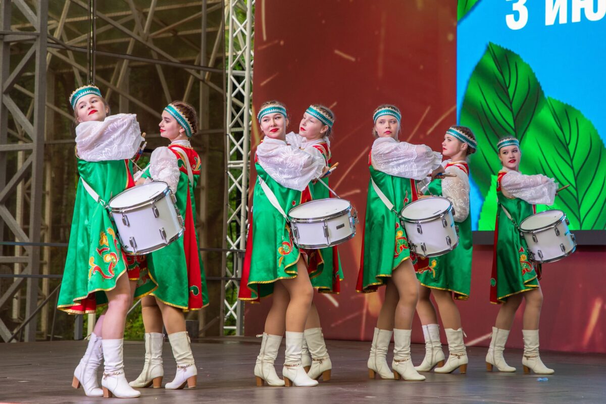 Барабанщицы из Тверской области громко выступили в Москве