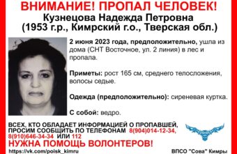 В Тверской области пожилая женщина с ведром ушла в лес и пропала В Тверской области пожилая женщина с ведром ушла в лес и пропала