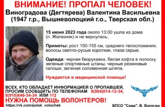 В Тверской области ищут женщину в соломенной шляпе и галошах