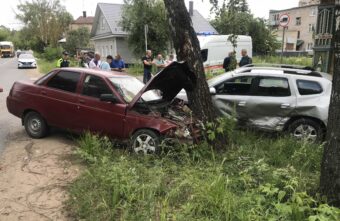 Две машины врезались в дерево из-за нескошенной травы в Тверской области Две машины врезались в дерево из-за нескошенной травы в Тверской области