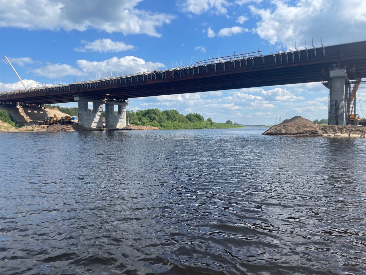 Появились фото с места строительства Северного обхода Твери