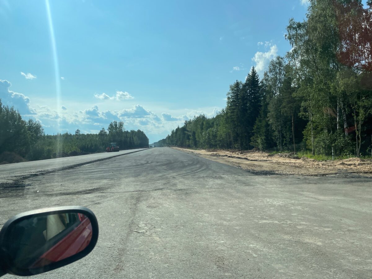 Появились фото Северного обхода Твери в районе съезда с Бежецкого шоссе