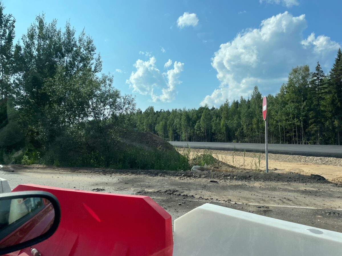 Появились фото Северного обхода Твери в районе съезда с Бежецкого шоссе