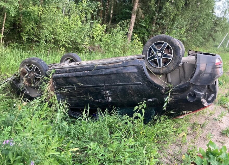 Ford "вылетел" в кювет в Тверской области, есть пострадавший Ford "вылетел" в кювет в Тверской области, есть пострадавший