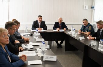 Игорь Руденя провел выездное совещание на площадке строительства ДОКБ в Твери Игорь Руденя провел выездное совещание на площадке строительства ДОКБ в Твери