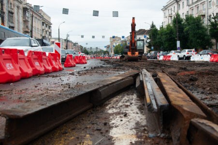На подъезде к Новому мосту в Твери соберется большая пробка