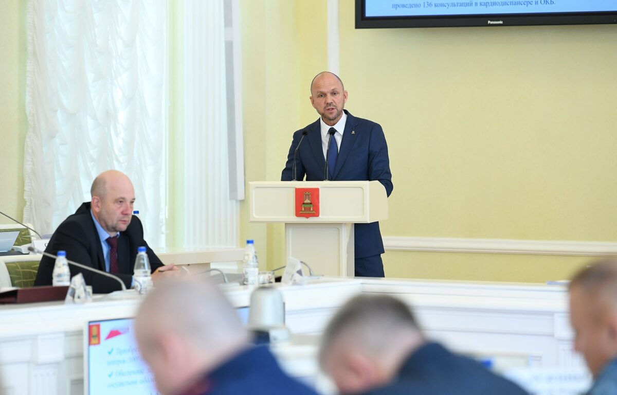 Игорь Руденя поставил задачи по работе по национальному проекту «Здравоохранение» в Тверской области