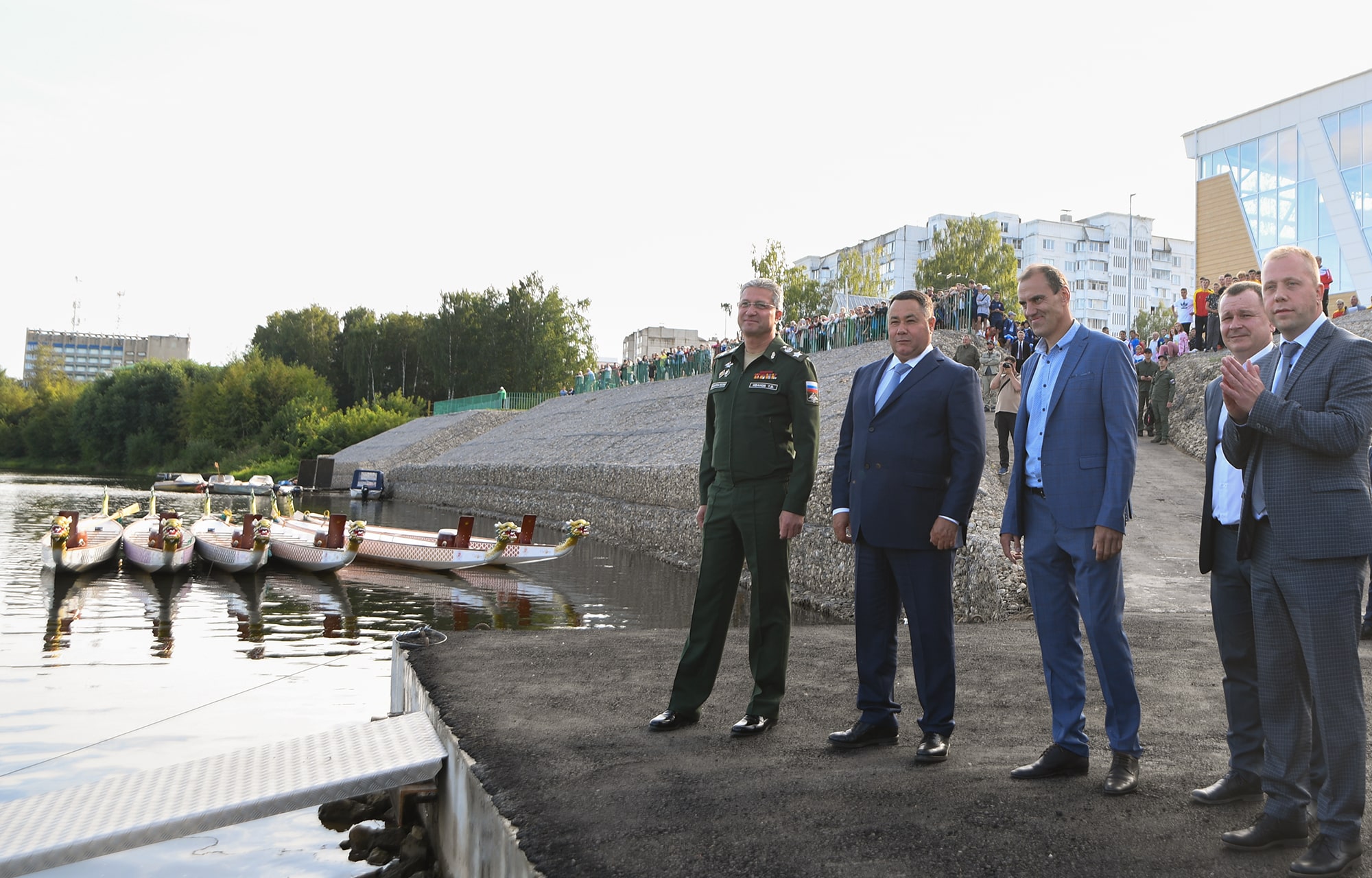 Игорь Руденя и Тимур Иванов открыли в Твери новую гребную базу