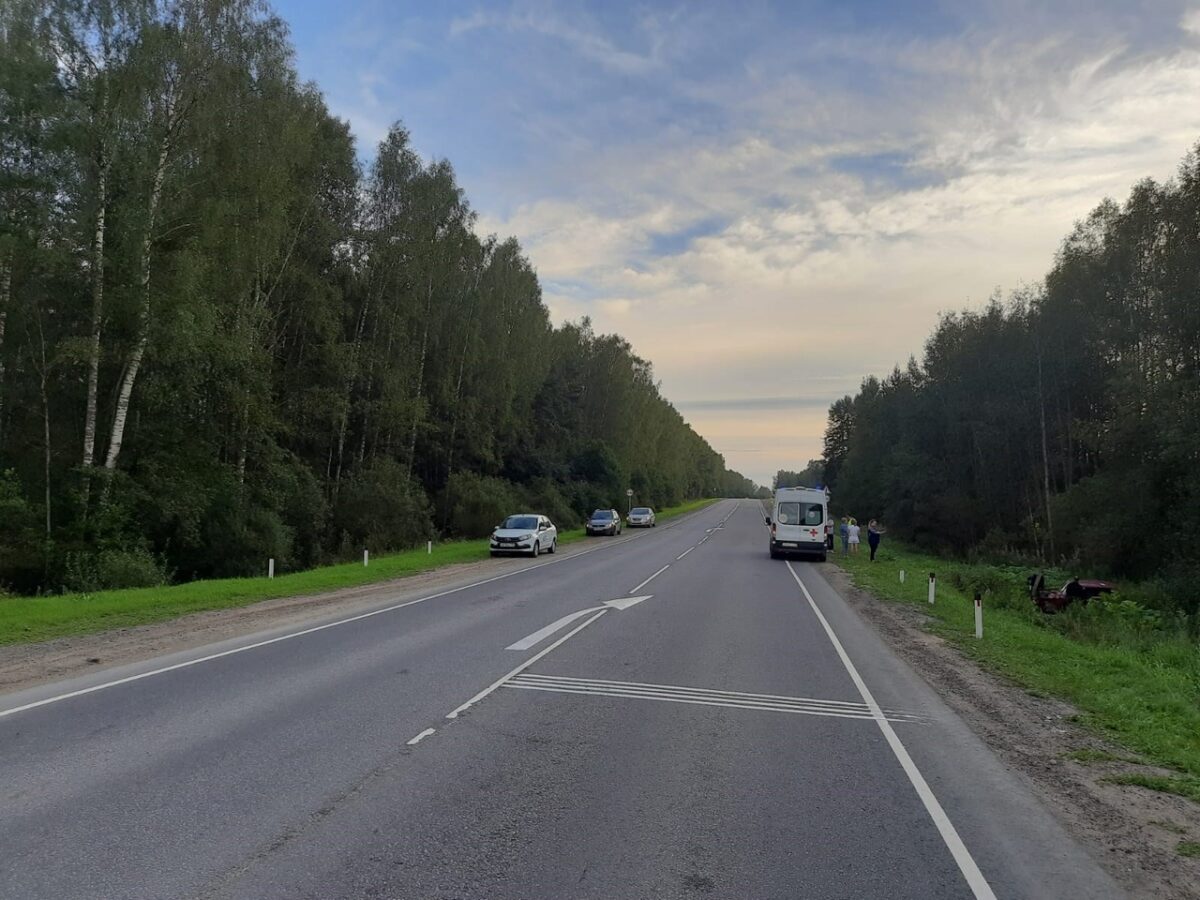 Водитель и пассажир ВАЗа попали в больницу после ДТП в Тверской области