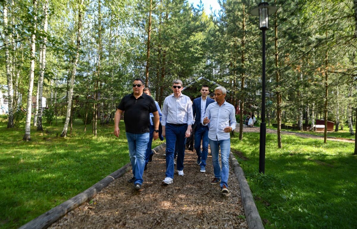 Игорь Руденя и Максим Решетников осмотрели строящиеся и действующие туристические объекты в «Завидово»
