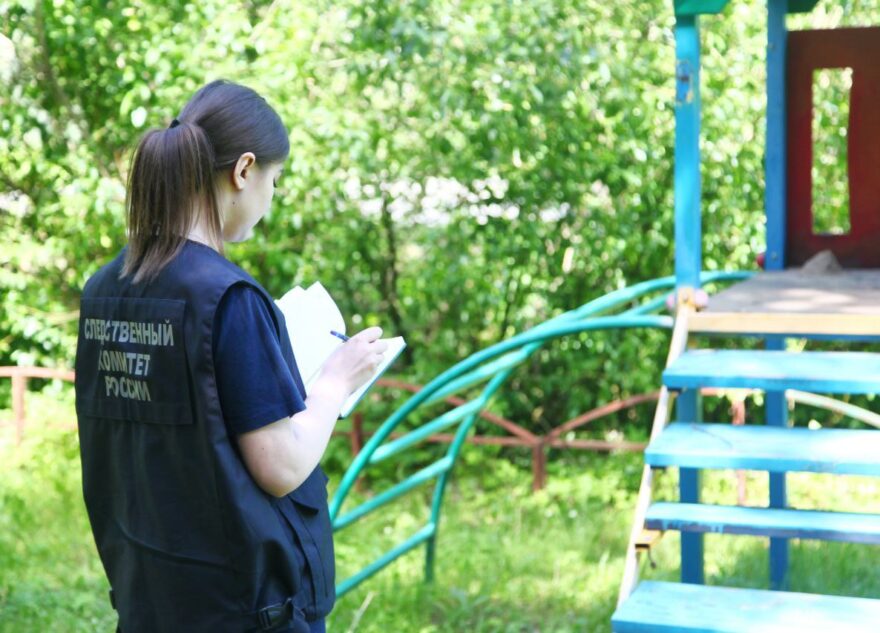 В Тверской области 7-летняя девочка упала с качелей