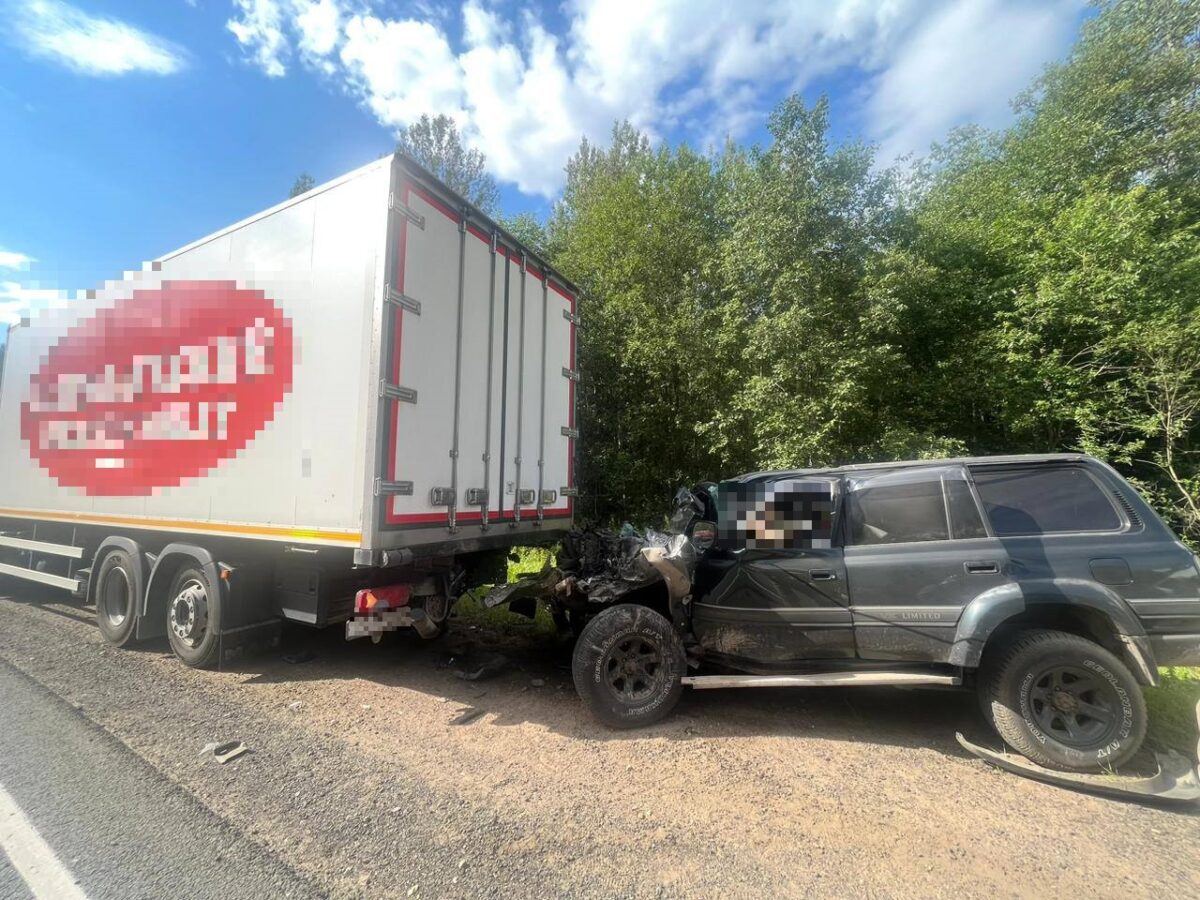 В Тверской области скончался водитель внедорожника, который врезался в грузовик