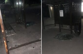 В Тверской области вандалы вновь разбили остановку В Тверской области вандалы вновь разбили остановку