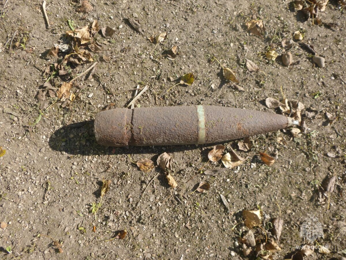 Артиллерийский снаряд времён Великой Отечественной войны нашли в Тверской области