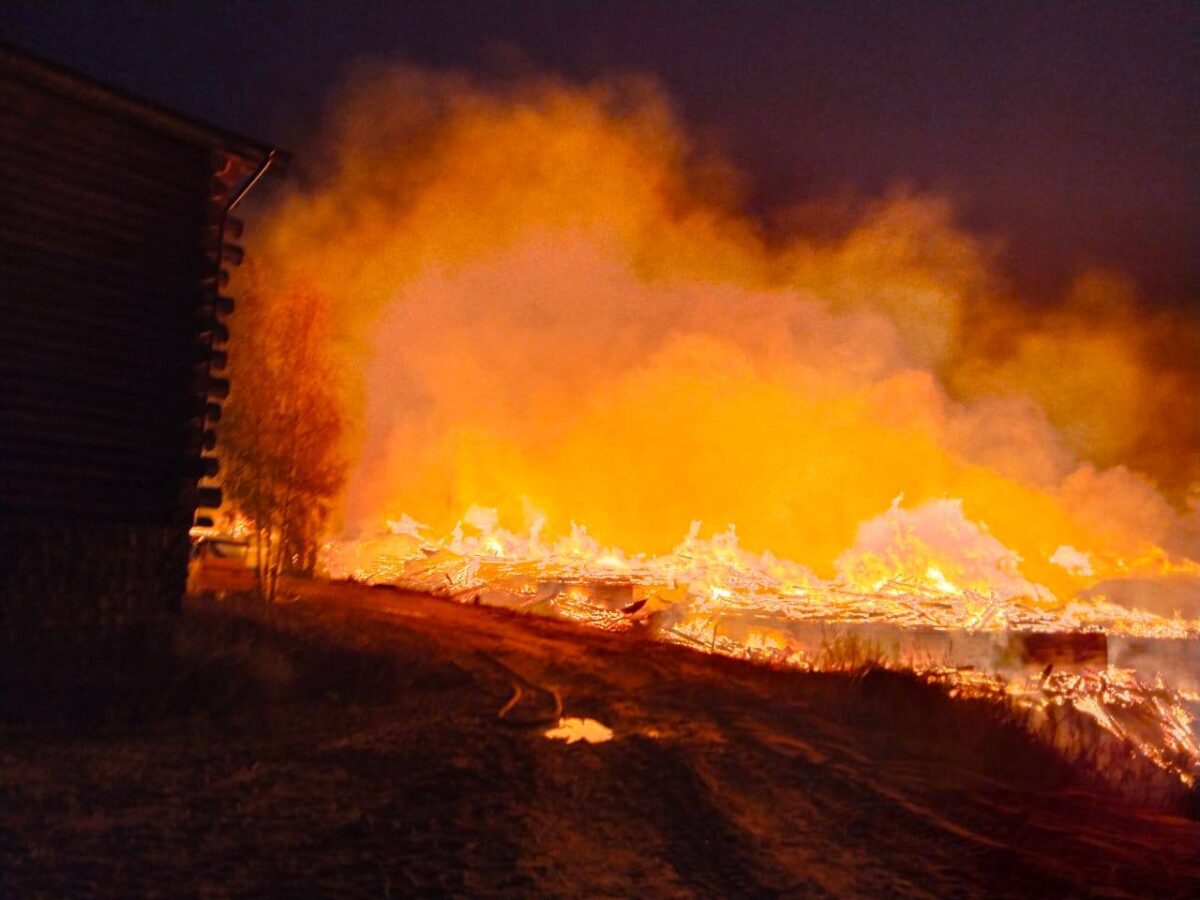 Прокуратура: предварительная причина сильного пожара под Тверью – поджог