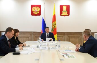 Губернатор Игорь Руденя провёл встречу с президентом Тверского объединения строителей Виктором Грибалевым Губернатор Игорь Руденя провёл встречу с президентом Тверского объединения строителей Виктором Грибалевым