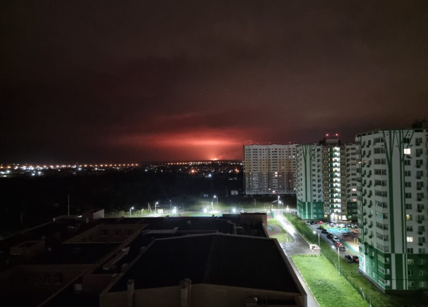 В деревне под Тверью произошёл сильный пожар