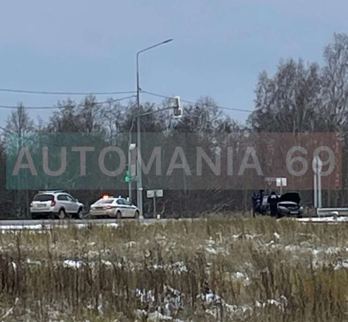 Недалеко от Ржевского мемориала Советскому солдату произошло ДТП
