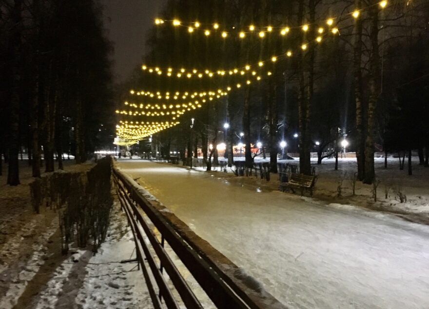 В Твери заработал первый в этом сезоне каток