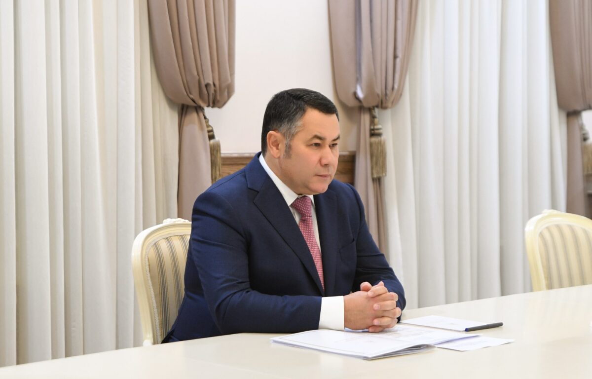 Губернатор Игорь Руденя провел рабочую встречу с главой Западнодвинского муниципального округа Оксаной Голубевой