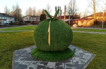 Вандалы «отгрызли» кусок яблока в Тверской области Вандалы «отгрызли» кусок яблока в Тверской области