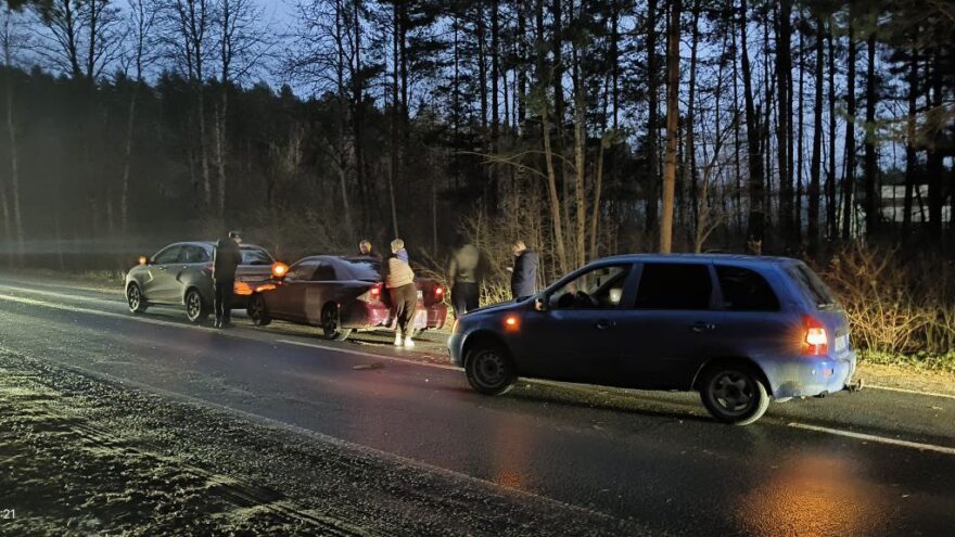 Вечером в Твери произошло массовое ДТП