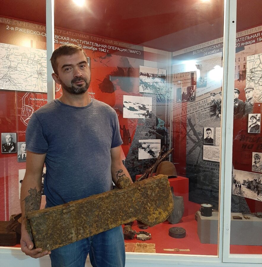 Тверитянин нашел металлический ящик времен Великой Отечественной войны