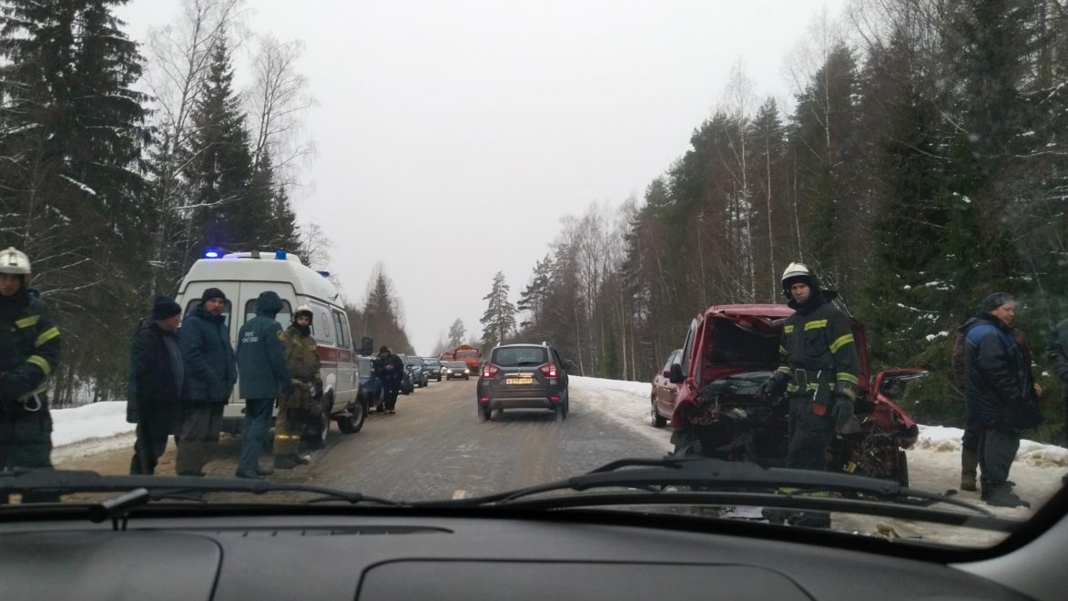 В страшной аварии в Тверской области пострадали три человека