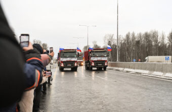 Игорь Руденя, Марат Хуснуллин и Вячеслав Петушенко открыли движение на участке первого этапа Северного обхода Твери