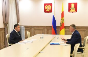 Губернатор Игорь Руденя провел встречу с главой Кимрского округа Андреем Лукьяновым