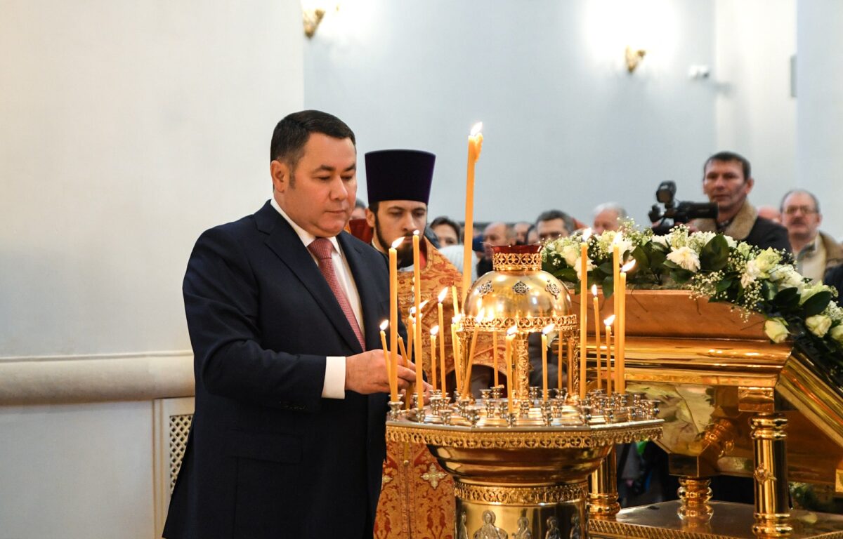 В Твери открыли памятник Михаилу Тверскому и святителю Симеону | ТОП Тверь  новости