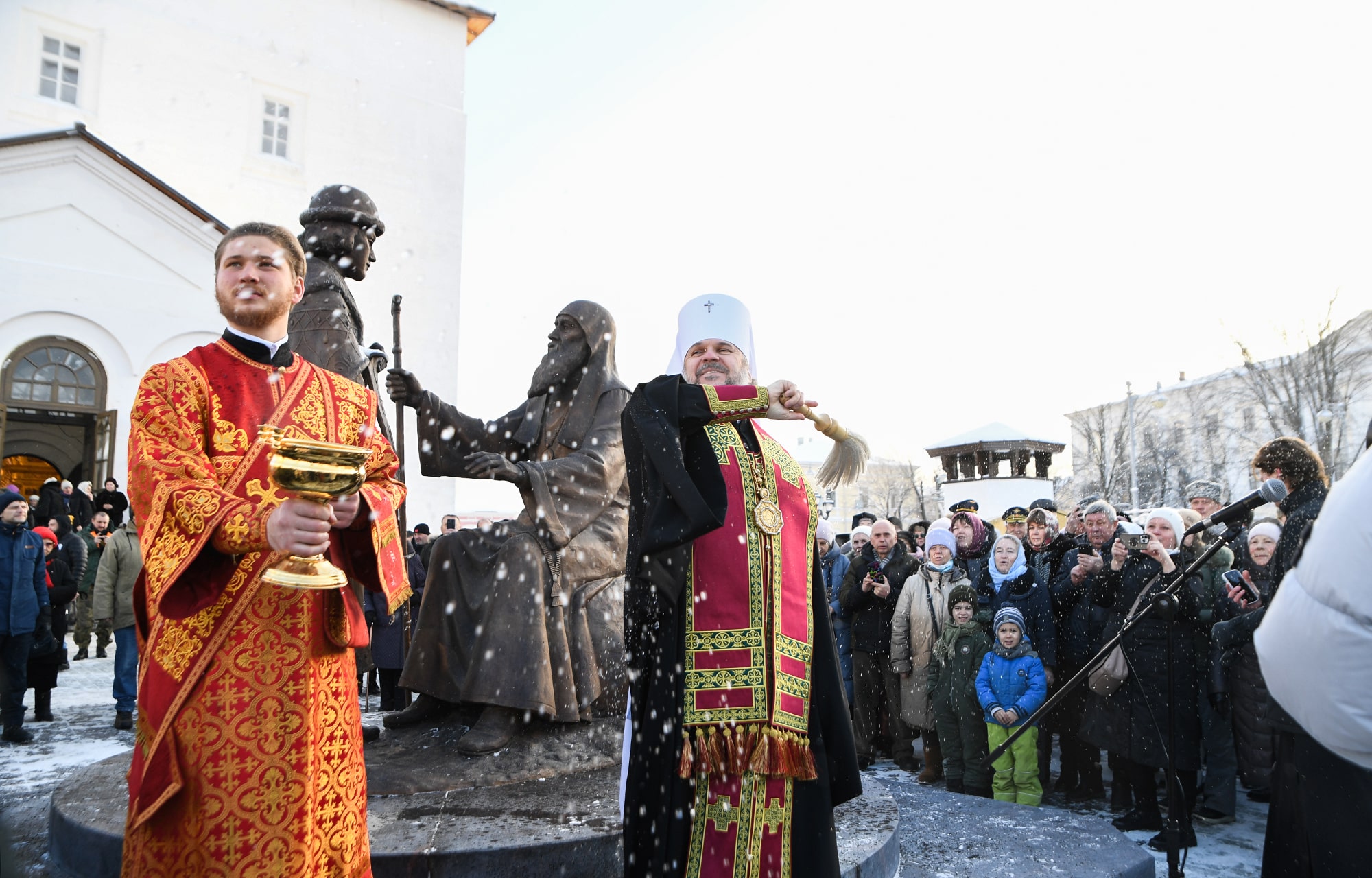 В Твери открыли памятник Михаилу Тверскому и святителю Симеону | ТОП Тверь  новости