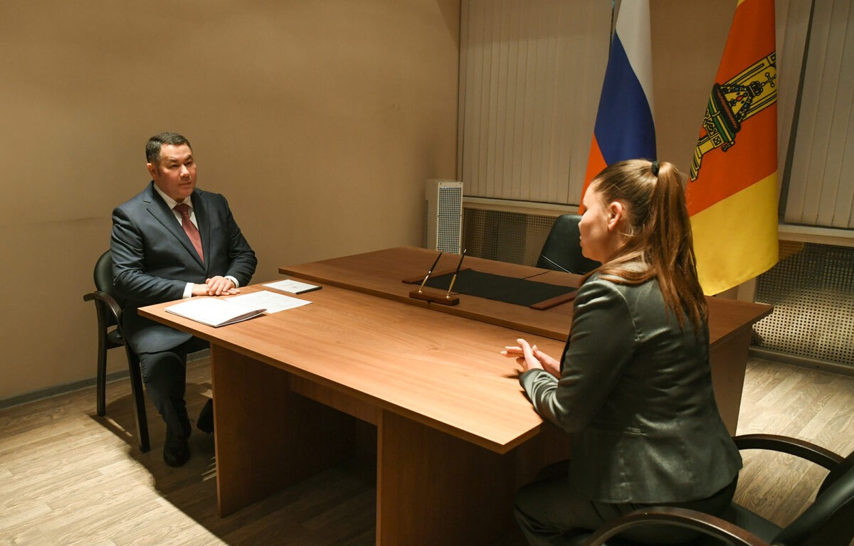 Игорь Руденя в Кимрах провел личный приём граждан