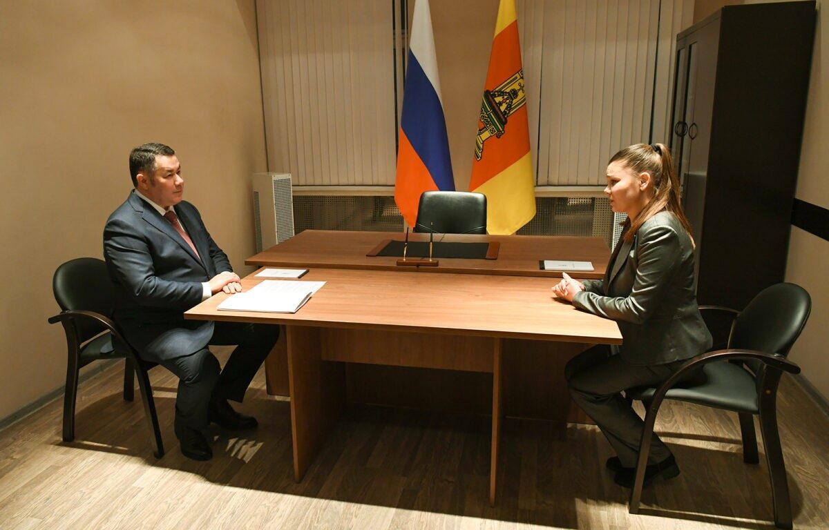 Игорь Руденя в Кимрах провел личный приём граждан