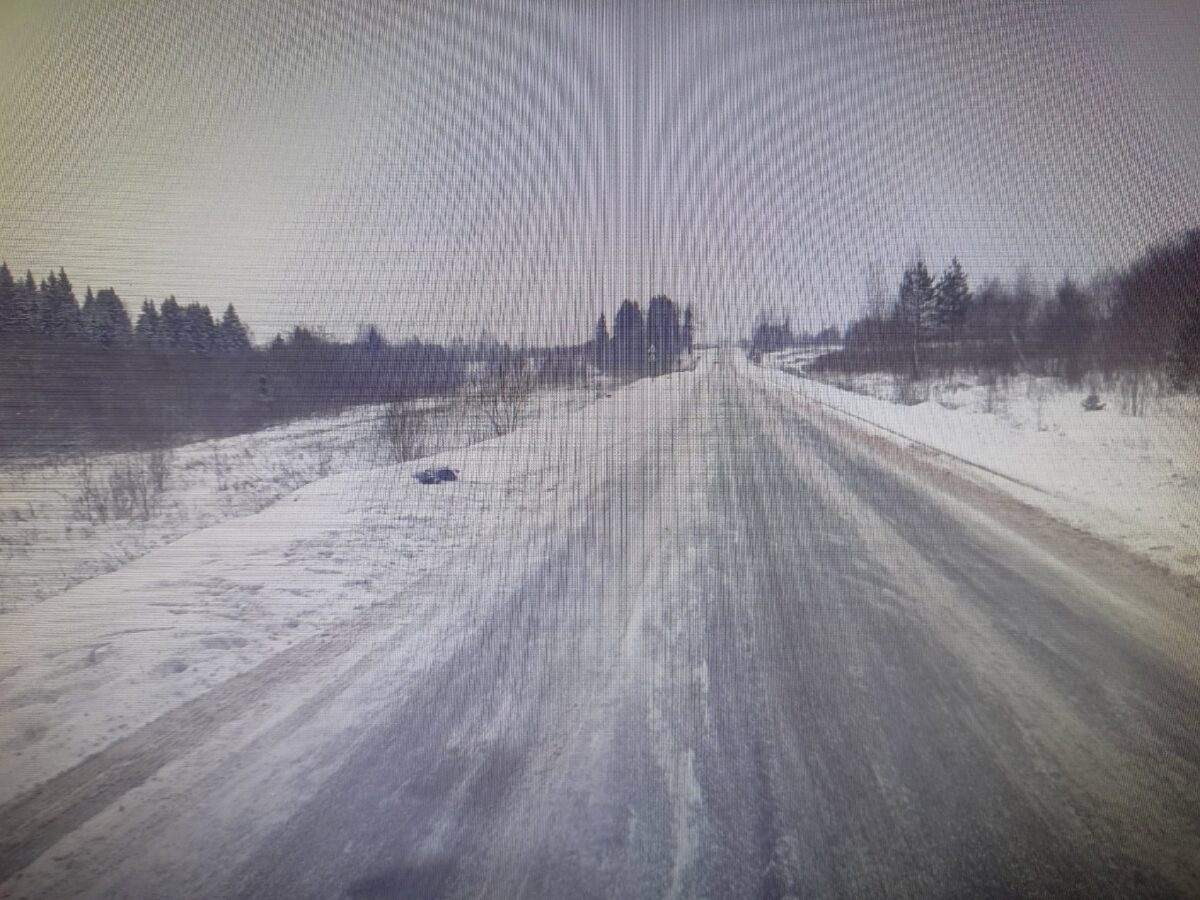 На трассе "Золотое кольцо" в Тверской области опрокинулась иномарка