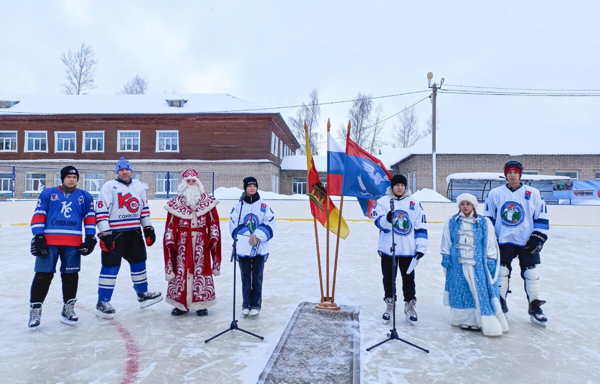 В поселке Сонково Тверской области открыли новый ледовый корт | ТОП Тверь  новости