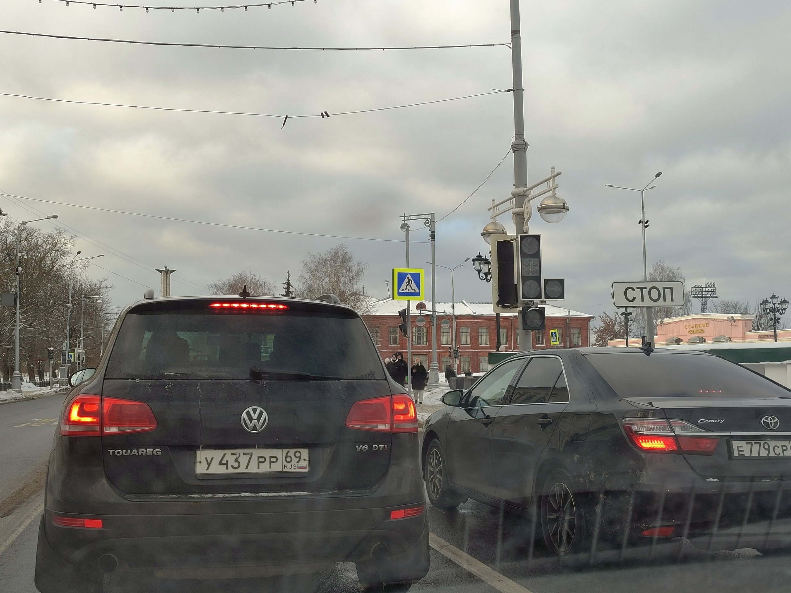 У Соборной площади в Твери не работают светофоры