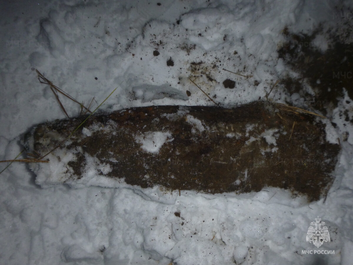 Артиллерийский снаряд времён войны обезвредили под Тверью Артиллерийский снаряд времён войны обезвредили под Тверью