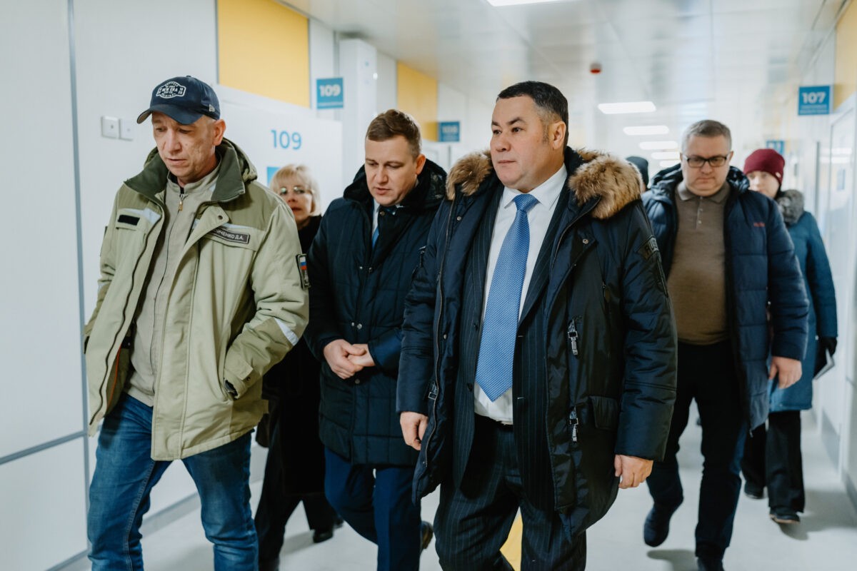 Игорь Руденя проинспектировал завершение строительства социальных объектов Твери