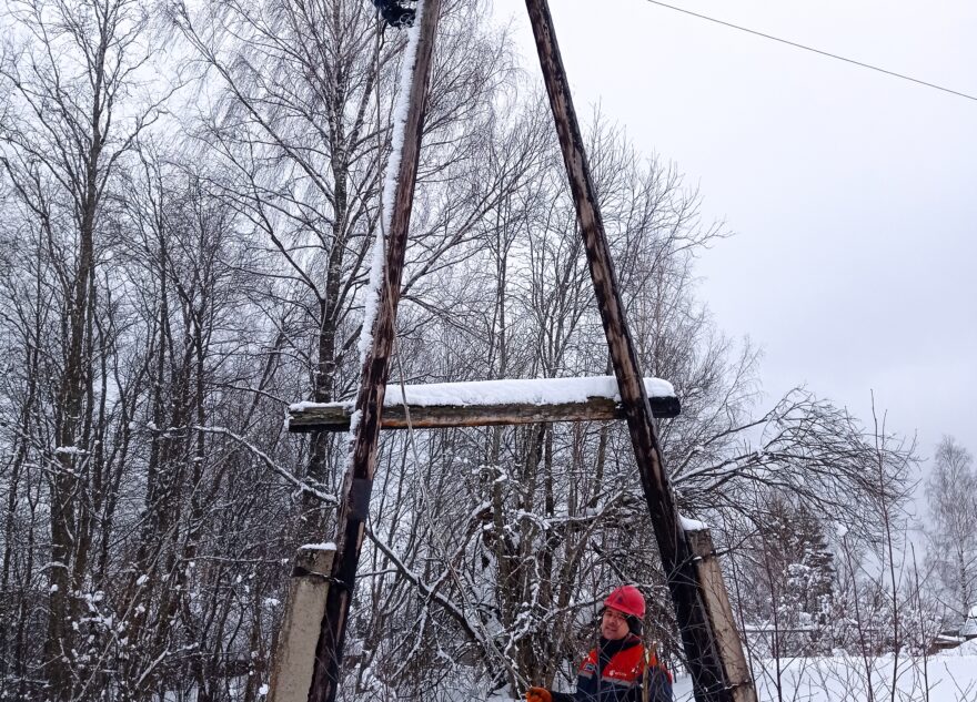 После снегопада в шести районах Тверской области восстановлено энергоснабжение
