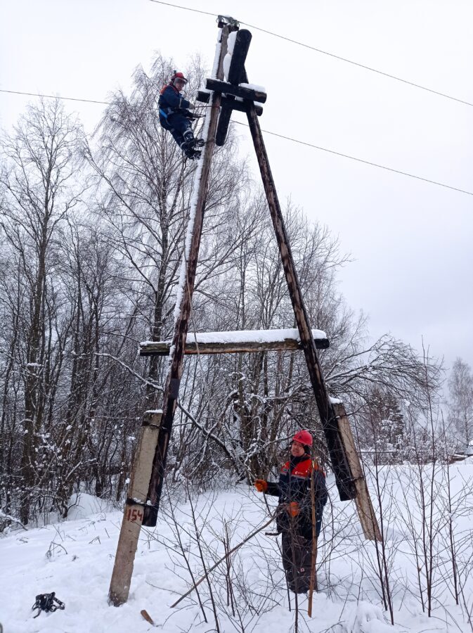 После снегопада в шести районах Тверской области восстановлено энергоснабжение